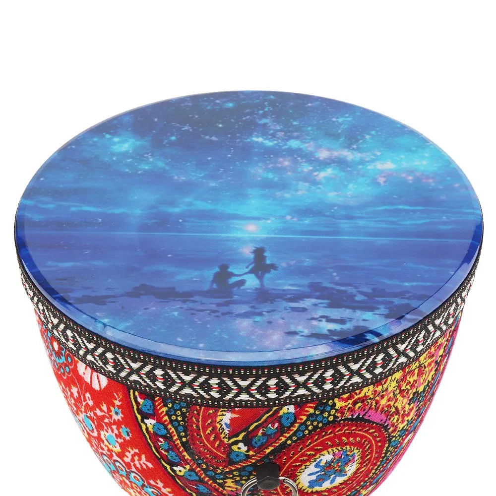 4 Inch / 6 Inch / 8.5 Inch Professional African Djembe Drum Colorful Wood Good Sound Traditional Musical Instrument