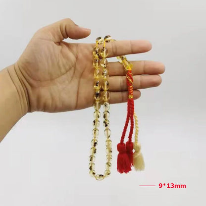 Resin Tasbih 33 66 99 Real insect beads Cotton Tassel Eid gift For Muslim prayer Rosary Man's Misbaha Islamic Turkish Bracelets