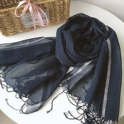 cotton linen light women Scarf Fashion Long Size  Lady Wraps Solid Color Muslim Head Scarf Shawls And Wraps