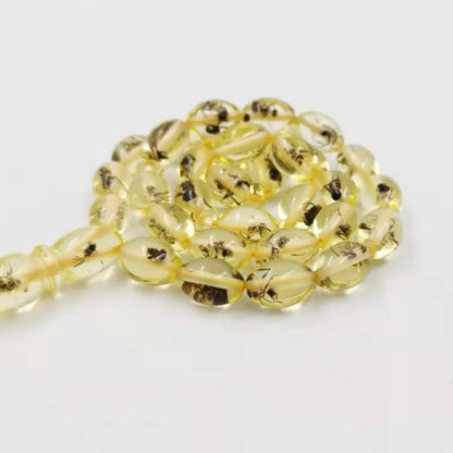 Resin Tasbih 33 66 99 Real insect beads Cotton Tassel Eid gift For Muslim prayer Rosary Man's Misbaha Islamic Turkish Bracelets