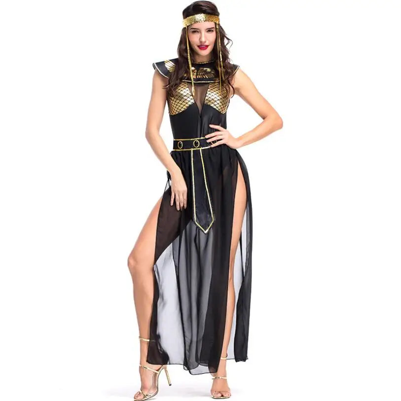 Cleopatra Queen Costume – Women's Egyptian Pharaoh Cosplay Dress for Carnival & Parties