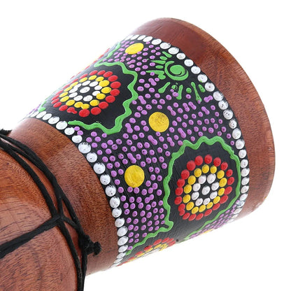 4 Inch / 6 Inch / 8.5 Inch Professional African Djembe Drum Colorful Wood Good Sound Traditional Musical Instrument