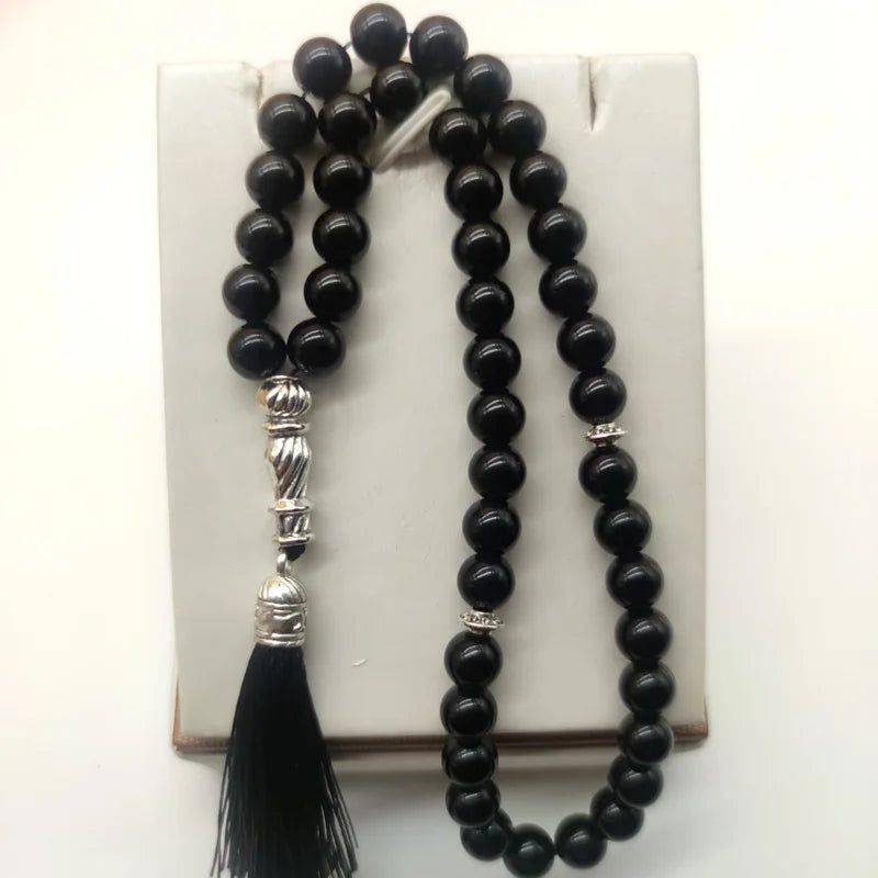 Islamic Tasbih Bracelet – 33/45 Beads Stone Prayer Beads, 8mm Masbaha Gift