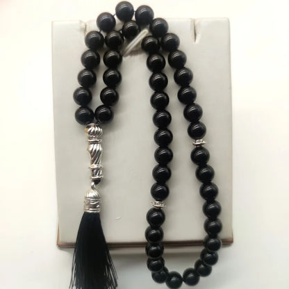 Islamic Tasbih Bracelet – 33/45 Beads Stone Prayer Beads, 8mm Masbaha Gift
