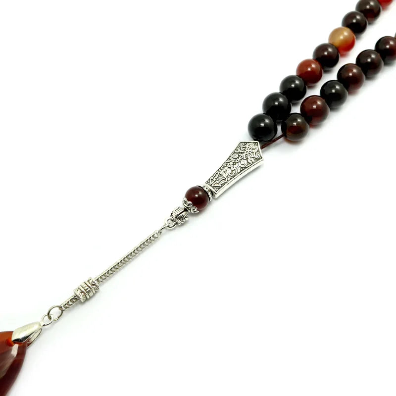Charm Jewelry Pendant Original Natural  Agate Stone Bracelet Tesbih Islamic Prayer Beads Prayer Beads Rosary Tasbeeh Muslim