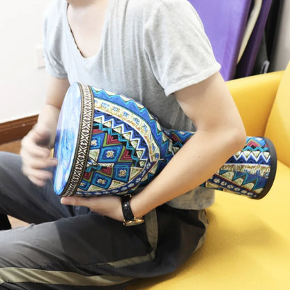 4 Inch / 6 Inch / 8.5 Inch Professional African Djembe Drum Colorful Wood Good Sound Traditional Musical Instrument