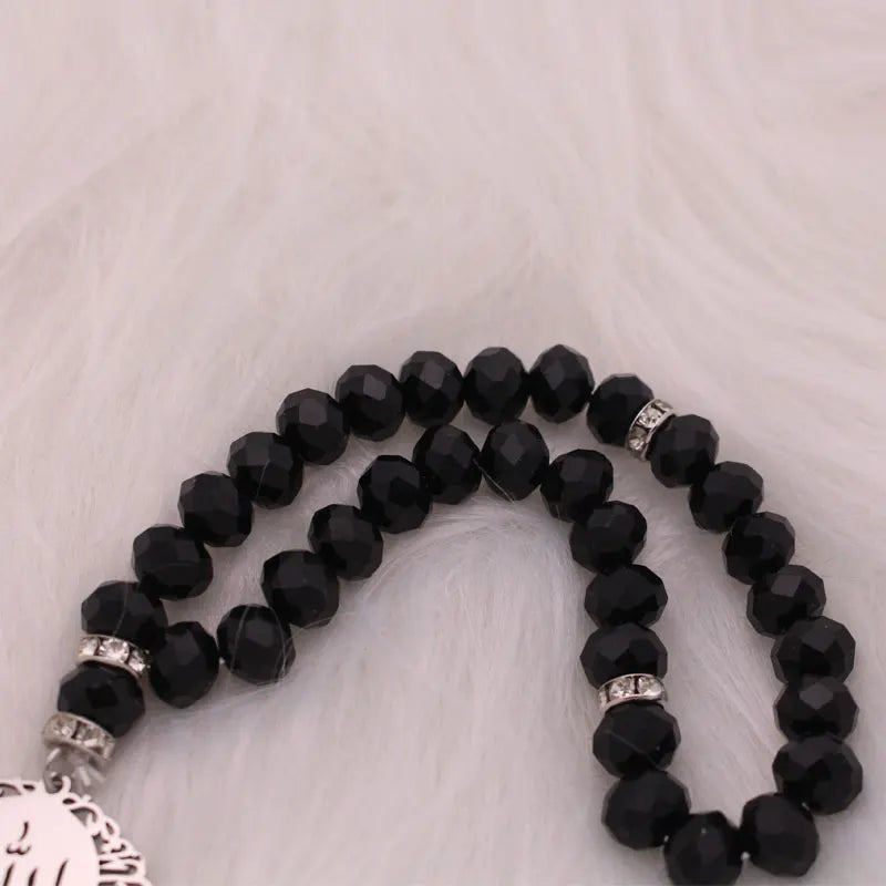 customise name Ottoman islamic quran Prayer 33 beads tasbih bracelets Rosary God is a good keeper and he is the most merciful
