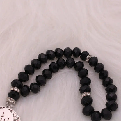 customise name Ottoman islamic quran Prayer 33 beads tasbih bracelets Rosary God is a good keeper and he is the most merciful