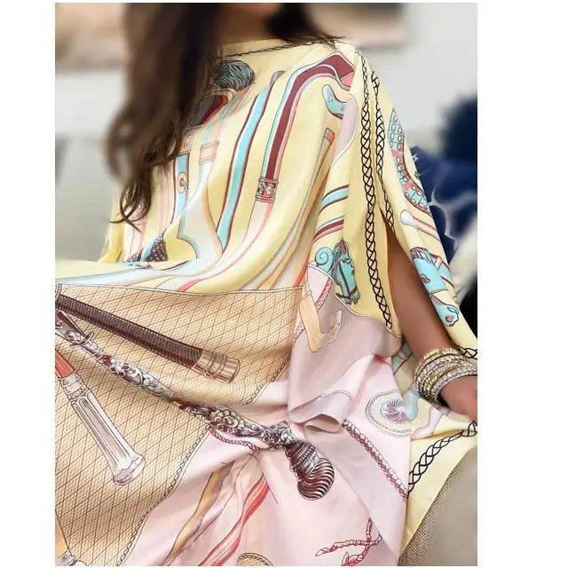Boho in America – Silk Kaftan for the Arab Woman