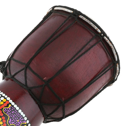 4 Inch / 6 Inch / 8.5 Inch Professional African Djembe Drum Colorful Wood Good Sound Traditional Musical Instrument