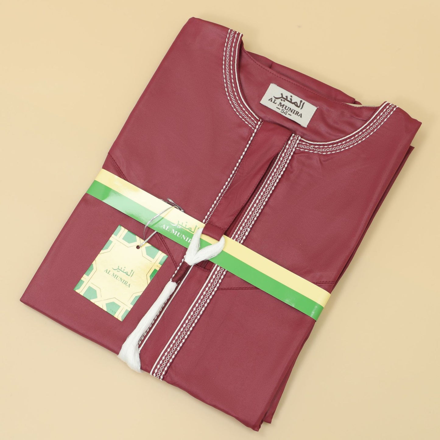 Eid Ramadan Muslim Men Long Robe Round Neck Embroidered Oman Dubai Arabian Saudi Male Jubba Thobe Adults Abayas Islamic Kamis