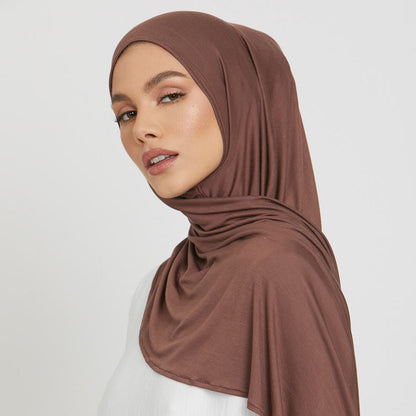 The Mercerized Cotton Jersey Hijab – Softness, Style, and Full Coverage