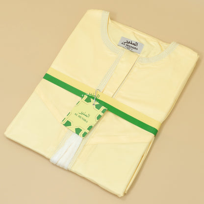 Eid Ramadan Muslim Men Long Robe Round Neck Embroidered Oman Dubai Arabian Saudi Male Jubba Thobe Adults Abayas Islamic Kamis