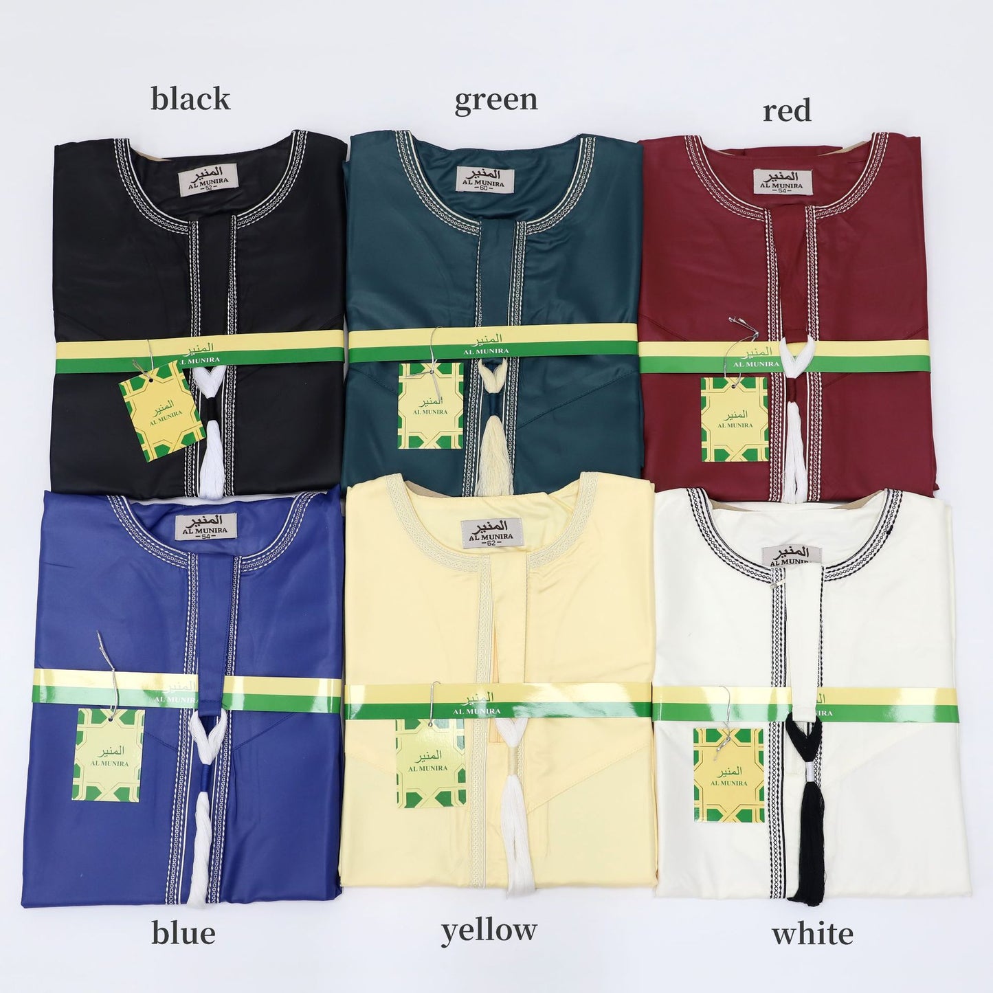 Eid Ramadan Muslim Men Long Robe Round Neck Embroidered Oman Dubai Arabian Saudi Male Jubba Thobe Adults Abayas Islamic Kamis