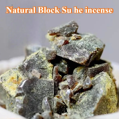 Su He Benzoin Block – 50g/100g Natural Resin for Electric Furnace Aromatherapy