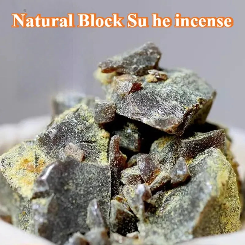 Su He Benzoin Block – 50g/100g Natural Resin for Electric Furnace Aromatherapy