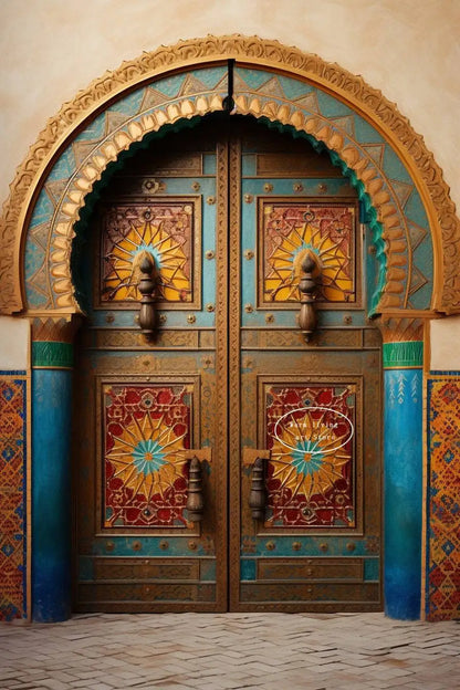 The Moroccan Door – Arabic Architecture Canvas Wall Art