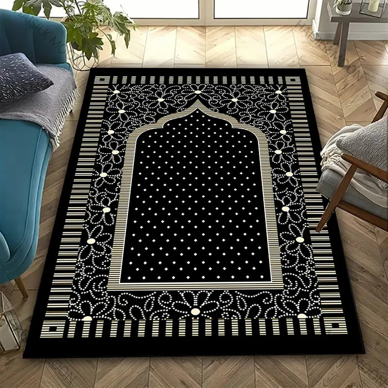 17 Styles Muslim Prayer Carpet Room Living Room Bedroom Sofa Large Area Mat Daily Prayer Soft Carpet Ramadan Gift for Friend
