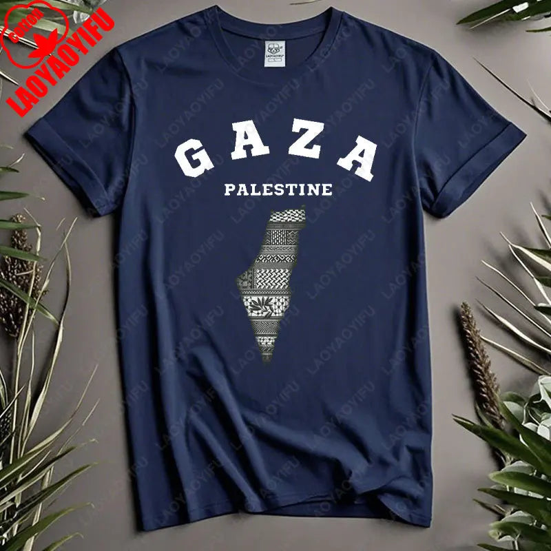 Harajuku Gaza P-Palestine Unisex T-Shirt Activist Statement Shirt Festival Apparel Loose Casual Comfort Cotton Short-sleeve Tees