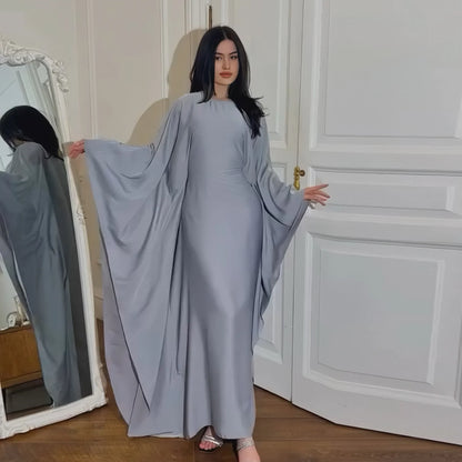 Closed Batwing Abaya Women Muslim Dress Turkish Islamic Dress Women 2024 For Party Kebaya Kaftan Turkey Caftan Marocain Femme
