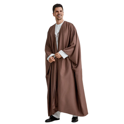 Ramadan Djellaba Eid Abayas Prayer Kaftan Men Muslim Open Abaya Turkey Arabic Cardigan Robe Morocco Jubba Thobe Islam Dishdasha