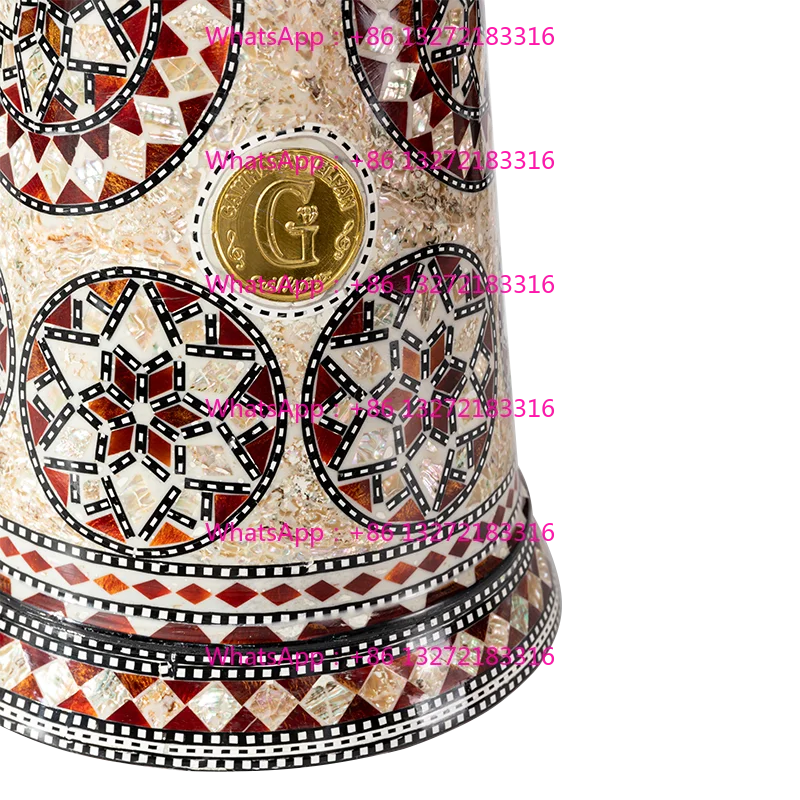 Middle Eastern drum Darbuka Arabic drum Handclapped percussion instruments Made in Egypt 8 Inch Aluminum