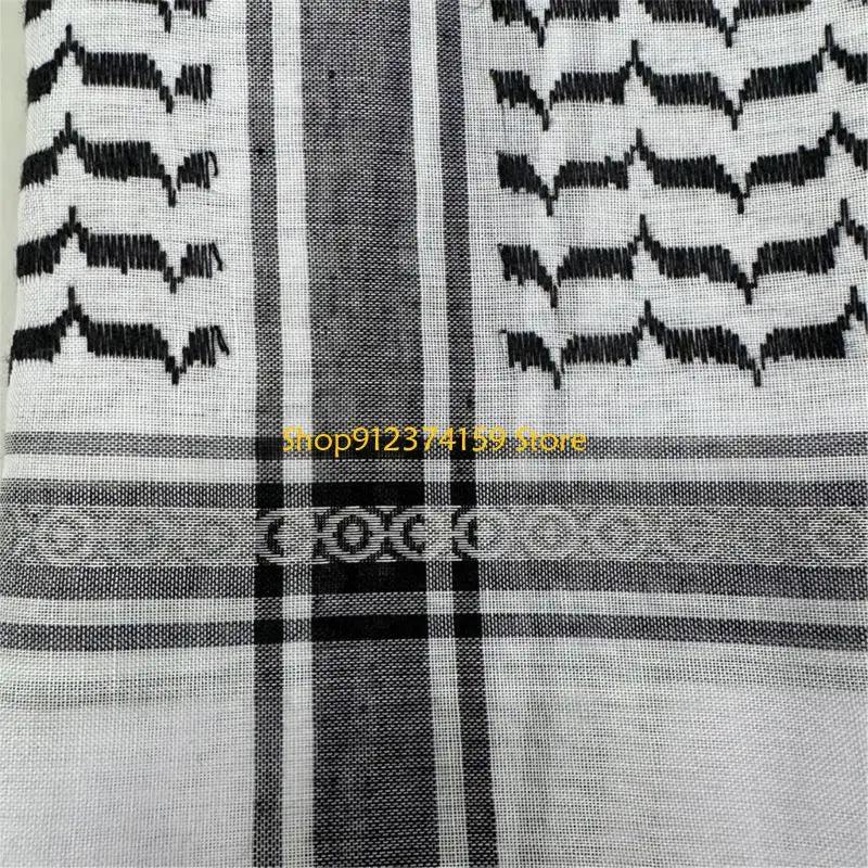 G5AE Comfortable Arafat Headscarf Keffiyeh Scarf for Men Everyday Use Cultural Event