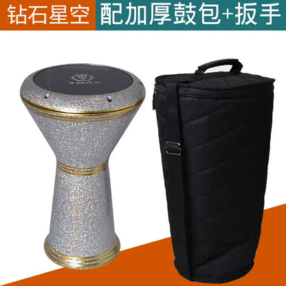 Tmax 8.5 Inch Arabic Drums Aluminum Casting Drum Cavity Middle Eastern Drum Belly Dance Accompaniment Musical Instruments