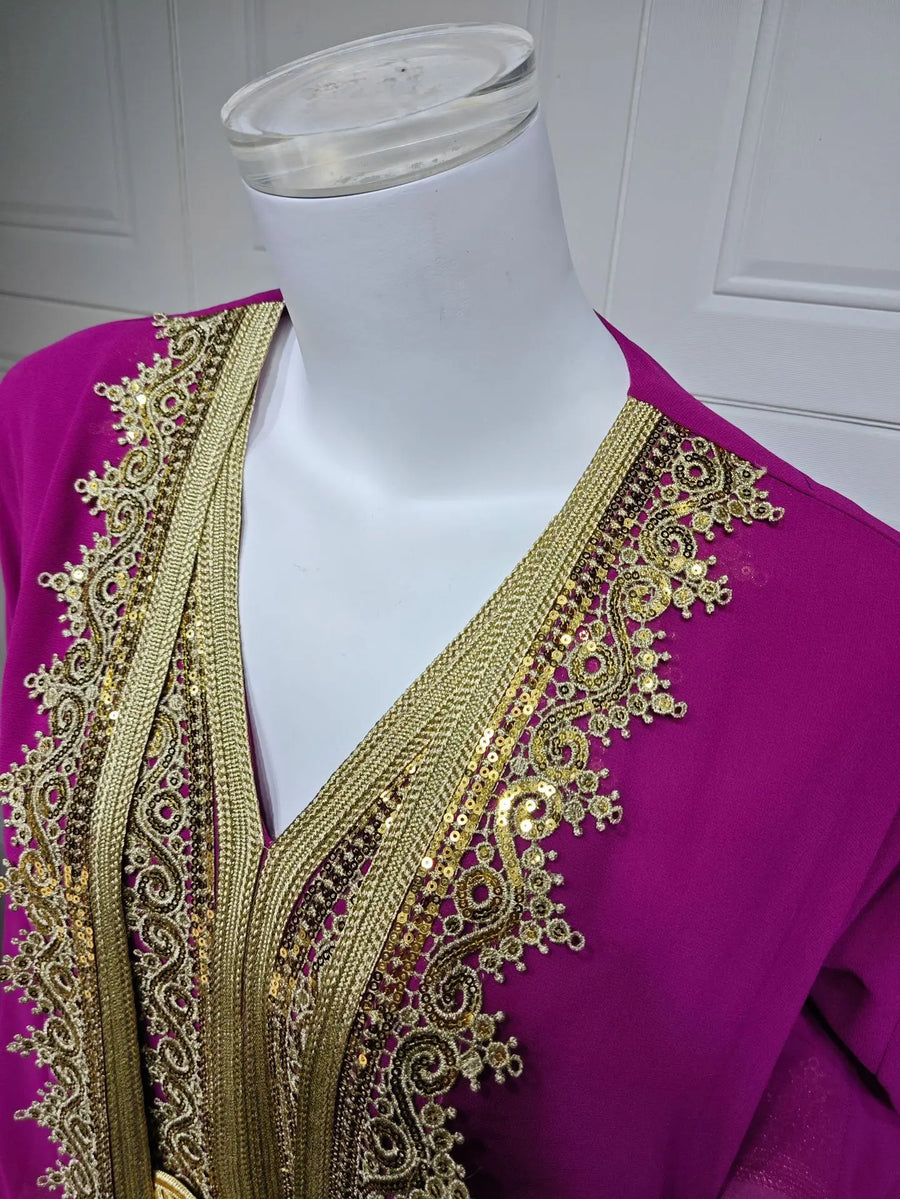 Eid Grace – 2-Piece Lace-Up Cardigan Set for the Muslim Woman