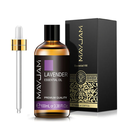 100ml Pure Natural Jasmine Tea Tree Sandalwood Essential Oils Diffuser Plant Lavender Vanilla Rosemary Eucalyptus Essential Oil