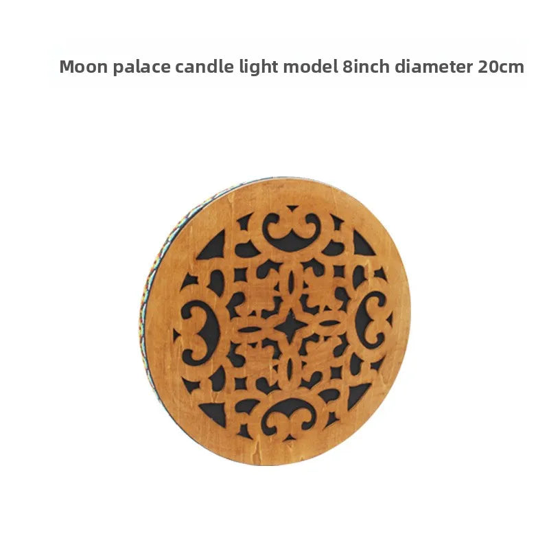 8-inch/12-inch Ocean Drum Portable Hand Drum Instrument Ethnic Percussion Instrument Onomatopoeic Music Sound Therapy Relaxing
