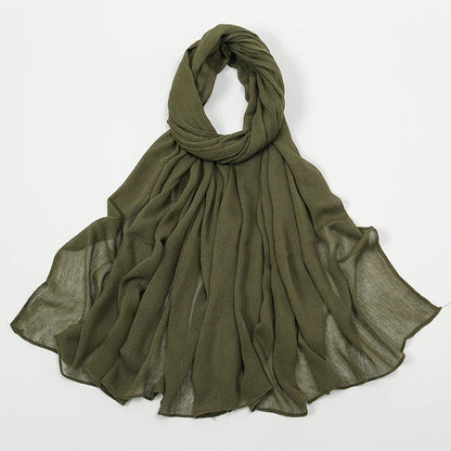The Crinkle Rayon Hijab – Effortless Elegance, All-Day Comfort