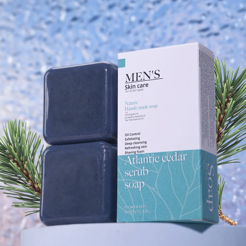 The Atlas Cedar – Anti-Acne Herbal Scrub Soap for Men