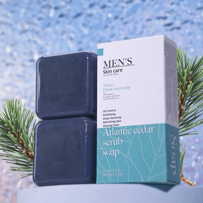 The Atlas Cedar – Anti-Acne Herbal Scrub Soap for Men