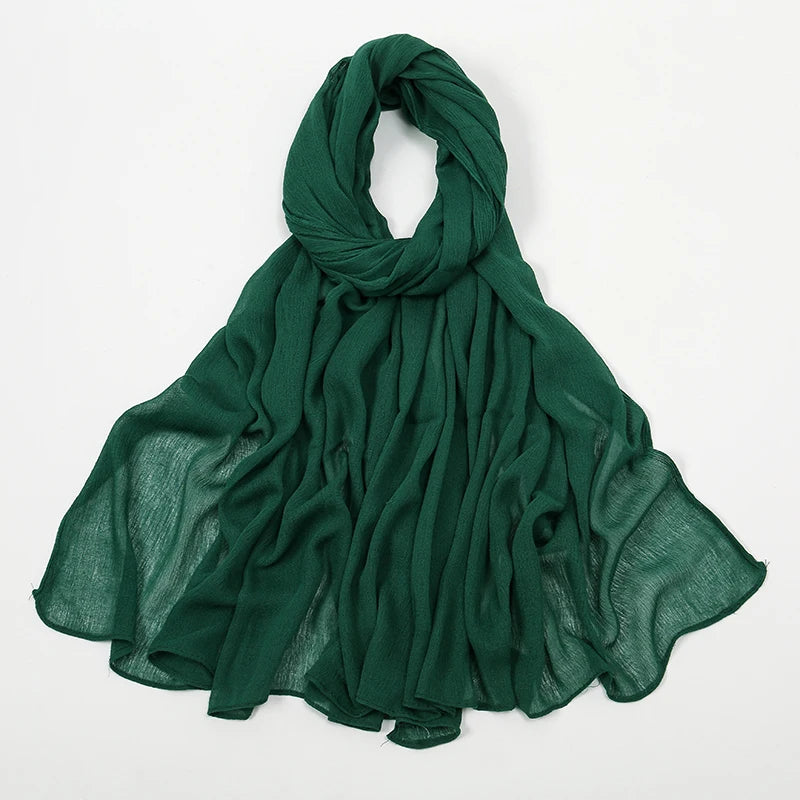 The Crinkle Rayon Hijab – Effortless Elegance, All-Day Comfort