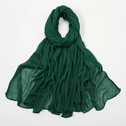 The Crinkle Rayon Hijab – Effortless Elegance, All-Day Comfort