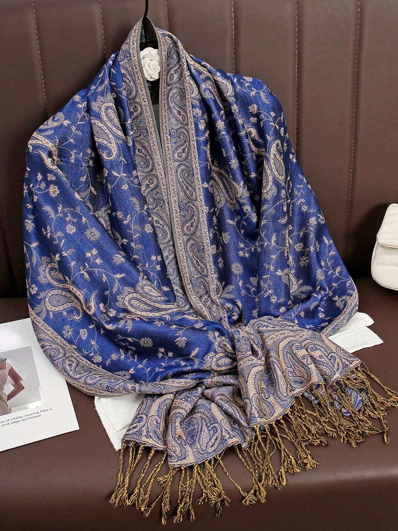 The Pashmina Veil – Long Cashmere Hijab Shawl for the Muslim Woman