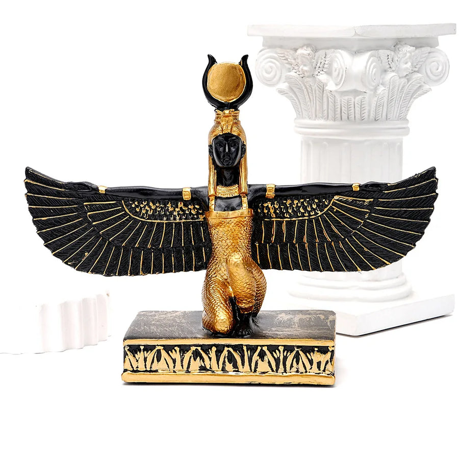 Isis Goddess Resin Statue – Light Luxury Egyptian Decor for Entryway & TV Cabinet