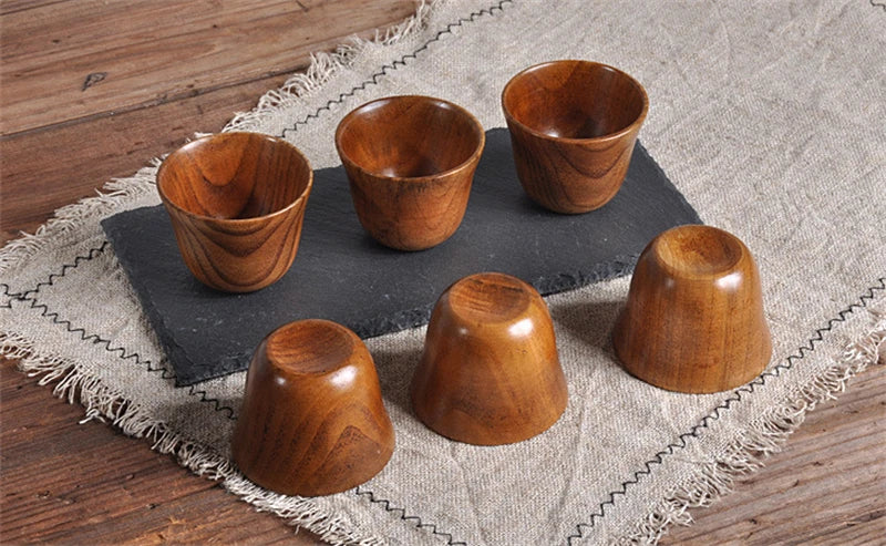 Handmade Spruce Wood Cups – Natural Big Belly Mug for Tea, Coffee & Milk