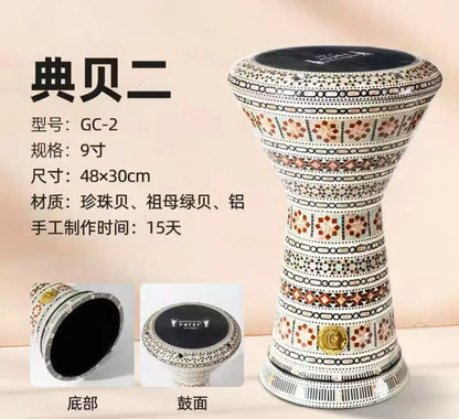 For Middle Eastern Drum Darbuka Arabic Drum Handclapped Percussion Instruments Made In Egypt 8 Inch Aluminum
