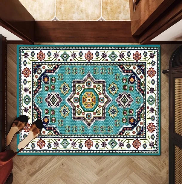 The Isfahan Print – Persian Geometric Retro Area Rug
