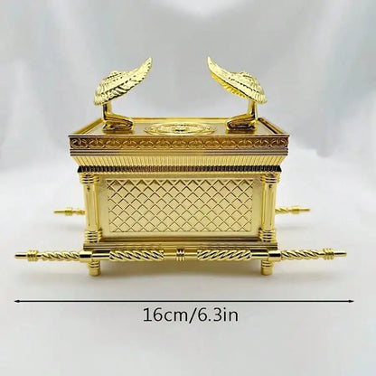 The Ark Of The Covenant Historic Model Replica Gold Plated Home Festive Decorative Figurine Ornament Ancient Egyptian Design
