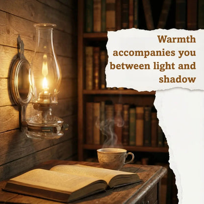 Retro Wall-Mounted Oil Lamp Horse Lamp Kerosenes Old Oil Lamp Old Bronze Nostalgic Oil Camp Lamp Outdoor Tent Lamp