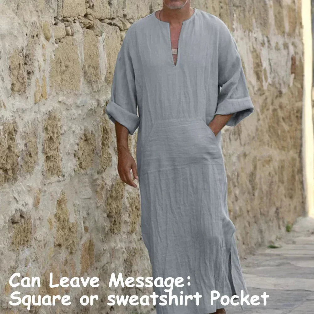 Short Sleeve Solid Color Men Muslim Islamic Kaftan Robe Jubba Thobe Kaftan Muslim Robe Casual Dubai Saudi Arabia Abaya Robes 5XL