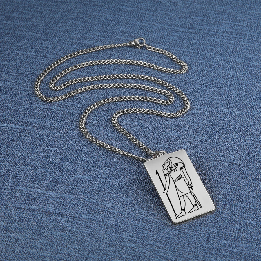 Ancient Egyptian Heritage Pendant – Stainless Steel Necklace of the Pharaohs