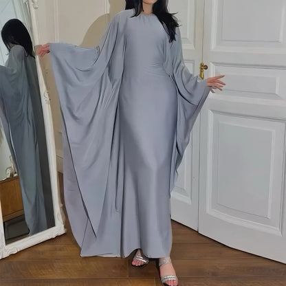 Closed Batwing Abaya Women Muslim Dress Turkish Islamic Dress Women 2024 For Party Kebaya Kaftan Turkey Caftan Marocain Femme
