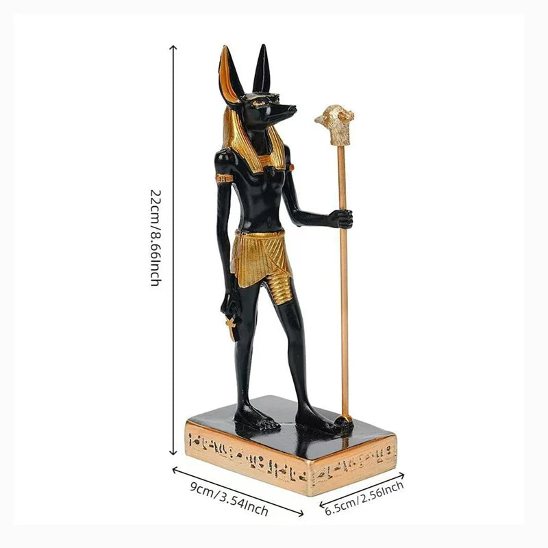 Mystical Anubis Statue Egyptian God Sculpture Premium Resin Figurine Ancient Mythology Home Office Decor Unique Collectible Idea