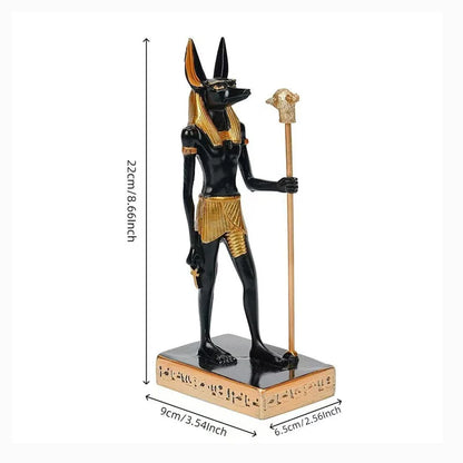 Mystical Anubis Statue Egyptian God Sculpture Premium Resin Figurine Ancient Mythology Home Office Decor Unique Collectible Idea