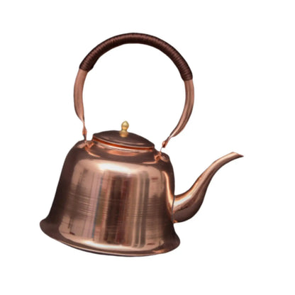 Tea Kettle 1L Copper Handmade with Ergonomic Handle Copper Teapot for Stovetop