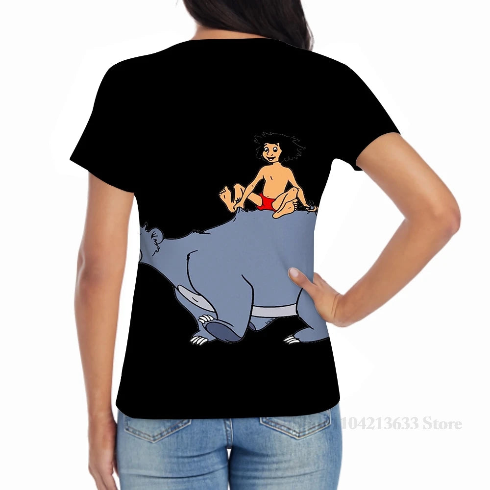 All over print Bear Baloo Mowgli The Jungle Book King Louie men T-Shirt women fashion girl t shirt boy tops tees